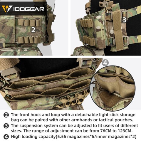 IDOGEAR MK3 Tactical Chest Rig Combat Vest (coming soon)